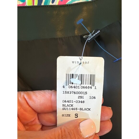 NWT Windsor Faux Black Leather Mini Skirt Zippers Goth Biker Chic Dark Women S - Picture 7 of 8